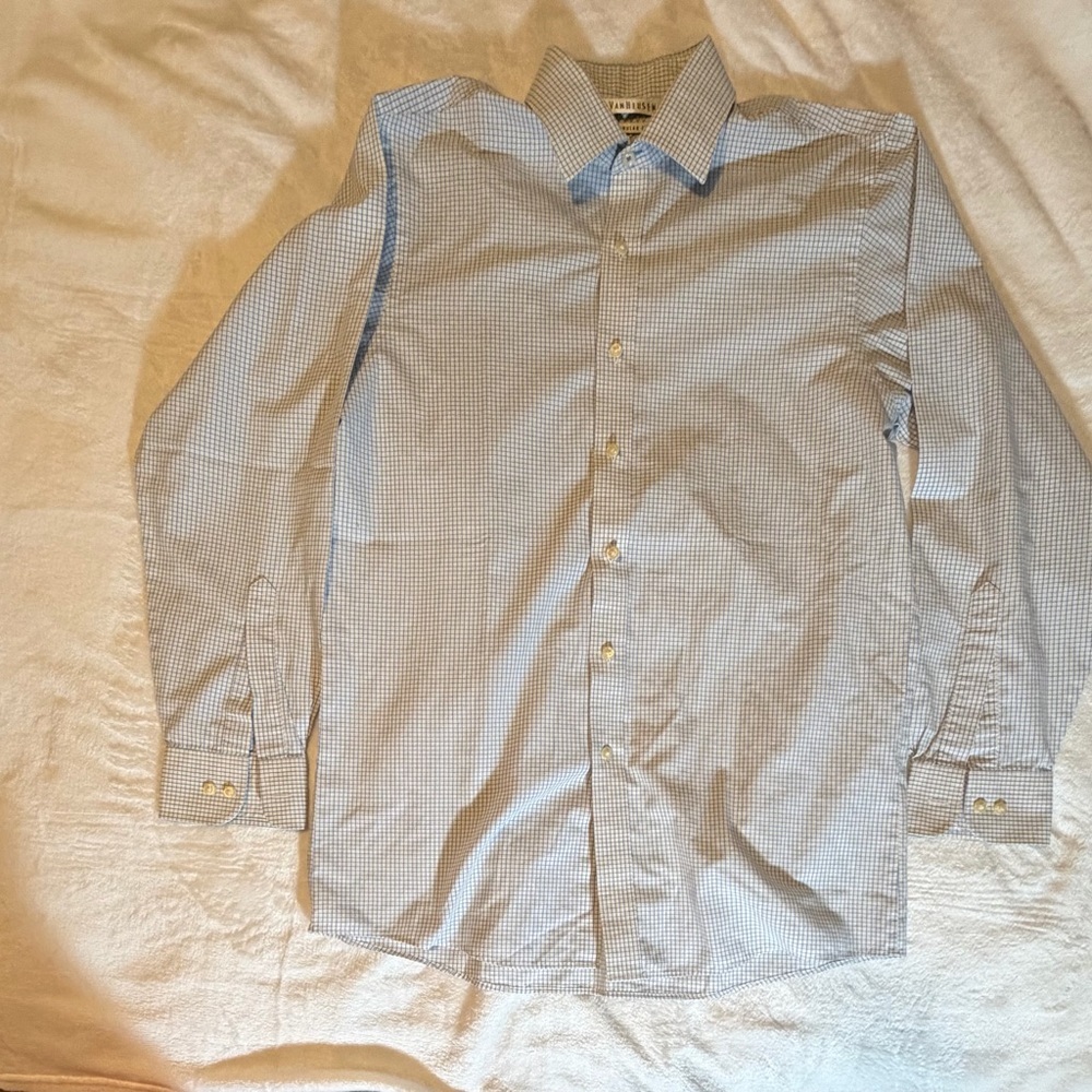 Van Heusen Sky Blue Patterned Dress Shirt
